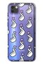 Huawei Y5P Compatible Finger Heart Patterned Transparent Phone Case