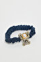 Women's Mid Blue 5 Pack Skinny Scrunchies - 3