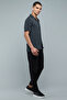Solid Slim Fit Pants with Button Closure - 2