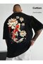 Men Oversize T-Shirt Dark Knight Inspired Print – Streetwear Cotton