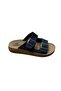 Slipper Double Band Belt Flat Sole