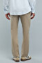 Solid Slim Fit Pants with Button Closure - 5