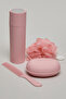 Unisex Pink Bath Essential Set