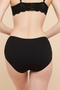 Women's White 3 Pack Ribbed Full Brief - 4