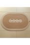 4-Ring Oval Mat Made of Jute Rope, Handmade, for Front of Door, in Front of Sink Bath Mat - 4