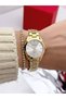 Steel Strap 2 Year Warranty 3 Atm Waterproof Women's Wristwatch + Bracelet Gift - 3