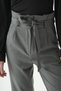 Anthracite Double Button Belted Trousers 8407A - 4