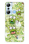 حافظة هاتف شفافة متوافقة مع هاتف Infinix Hot 20i Cute Frog منقوش