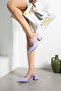 Mi̇hra Li̇la Patent Leather 5 cm Heeled Pointed Toe Shoes - 2