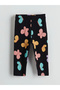 Butterfly Printed Girl's Leggings with Elastic Waist - 3