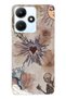 Infinix Hot 30I Compatible Heart and Butterfly Collage Patterned Transparent Phone Case