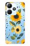 حافظة هاتف شفافة متوافقة مع Infinix Hot 30i Sunflower منقوش منقوش