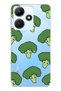 Infinix Hot 30I Compatible Cute Broccoli Patterned Transparent Phone Case