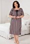 Women's Plus Size Ripped Buttoned Pocketed Long Dress Nightgown