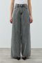 Merwish Stoned Very Shiny Denim Trousers 1770 Smoked - 4