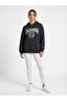 Women's Anthracite Oversized California Printed Hooded Sweatshirt Nj113 - 3
