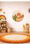 Nature Scenery Children's Room Wall Sticker Set in Soft Pastel Colors - 5