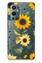 One Plus 9 Pro Compatible Sunflower Patterned Patterned Transparent Phone Case