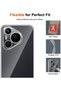 Huawei Pura 80 Ultra Compatible Camera Protected Case Anti-Shock Transparent Sheer Stretchy Silicone Cover - 6