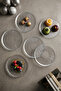 Merina Mini Dessert/Cake Glass 16 cm Vertical Edge Presentation Plate - Set of 6 - 3