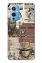 One Plus 9 Compatible Western Patterned Transparent Phone Case