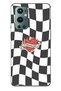 One Plus 9 Pro Compatible Fireheart Square Patterned Transparent Phone Case
