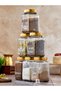 6-Piece 1000ml Glass Coffee/Herbal Tea/Beverage Jars with 6 Origami Spoons, 21 Transparent Labels Gift - 5