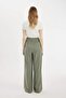 Linen Blend Palazzo Trousers Wide Leg Three Pockets Regular Waist Basic Standard Length (25 Sp) - 6