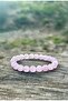 8 mm Kunzite Stone Men's and Women's Natural Stone Bracelet Aaa Quality - 3