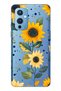 حافظة هاتف شفافة متوافقة مع One Plus 9 Sunflower منقوش منقوش