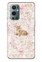One Plus 9 Pro Compatible Deer and Bow Patterned Transparent Phone Case