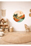 Nature Scenery Children's Room Wall Sticker Set in Soft Pastel Colors - 4