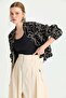 Silk Mixed Material Embroidered Jacket - 5