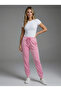 Women's Pink Drawstring Waist Velvet Jogger Pants Sweatpants Nj109 - 2