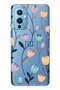 One Plus 9 Compatible Lale Floral Print Transparent Phone Case