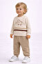 Baby Boy Elephant Embroidered 2-Piece Tracksuit Set – 2Yarn m Transitional Bottom Top 2-Piece Set 3-12 Months - 3