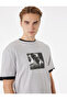 Regular Fit Short Sleeve Cotton Crew Neck Printed T-Shirt