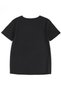 Women's V-Neck White/Black Bow Printed T-Shirt Loose Fit Oversized - 6