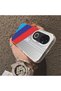 Vivo V50 Compatible Silicone Edge Hard Back Anti-Fall Case Cover Bmw Patterned - 3