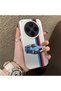 Vivo X300 Compatible Silicone Edge Hard Back Anti-Fall Phone Case Motorcycle Patterned