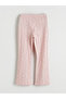 Lila Patterned Girl's Flared Leggings - 2