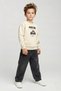 Unisex 2-7 Loose Fit Summer Soft Denim Pants Smoked