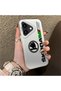 iPhone 16 Plus Compatible Silicone Edge Hard Back Anti-Fall Phone Case Škoda Patterned