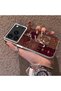 iPhone 17 Pro Max Compatible Silicone Edge Hard Back Anti-Fall Phone Case Vintage Patterned - 3