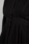 Women's Black Classic Shirt with Waist Detail 31002 - 7