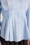 Women's Blue Waist Detailed Classic Shirt 31002 - 7