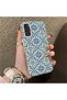 Samsung Galaxy S20 Fe Compatible Silicone Edge Hard Back Anti-Fall Phone Case Knitting Patterned