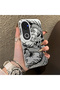 Vivo V50 Compatible Silicone Edge Hard Back Anti-Fall Phone Case Dragon Patterned
