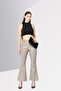 Women Regular Fit Solid Flared Pants, Grey - 2