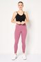 Women Tight Fit 7/8 Training Leggings, Mauve - 4